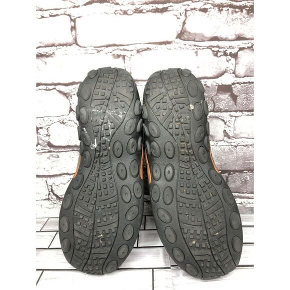 Merrell Jungle Moc Hiking Loafers Beige Leather Slip On Shoes Men Sz 8.5M US - Picture 13 of 14